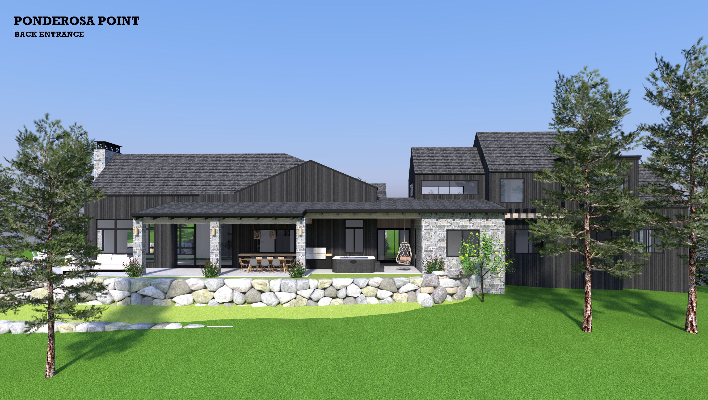 Ponderosa Point Back Entrance – Whitetail Club